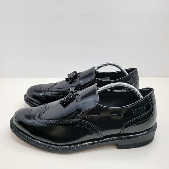 Executive Imperial Loafers Men\'s Black Leather Shoes 370 US Size 11.5 E4